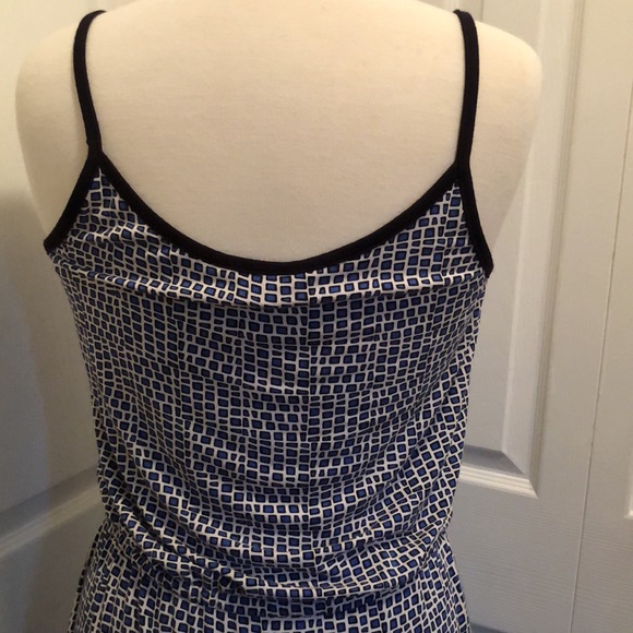 Calvin Klein Jeans co. Cinch waist maxi dress size medium blue white black COMFY - Picture 5 of 11